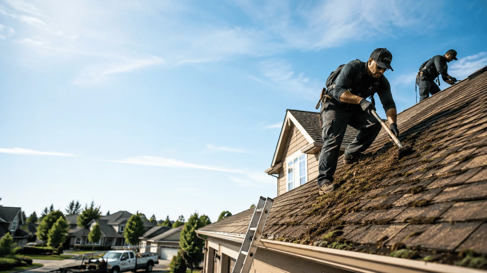 Roof Moss Removal in Moline, IL near me